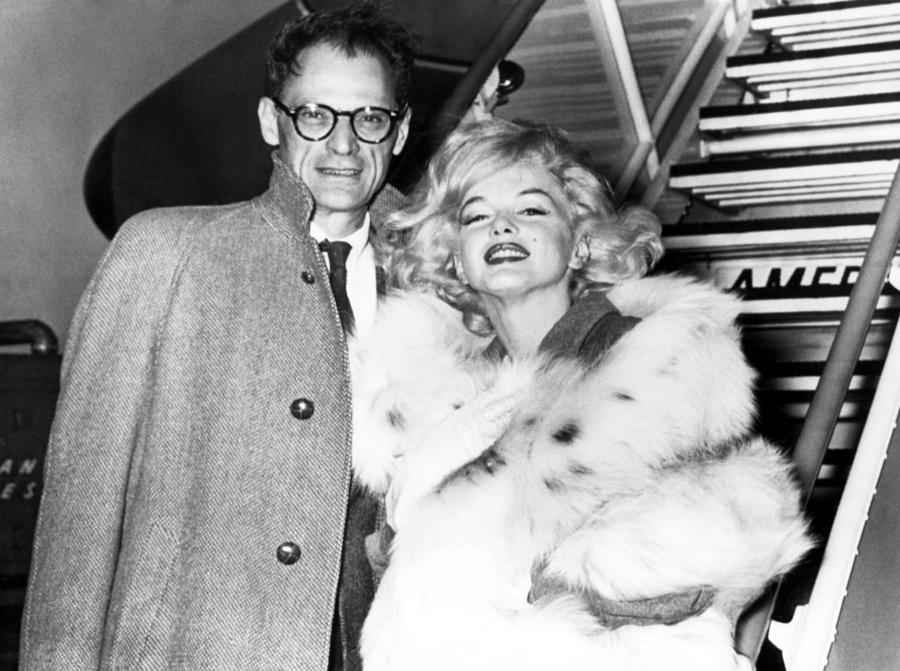 Arthur Miller, Marilyn Monroe, Boarding Photograph by Everett - Fine ...