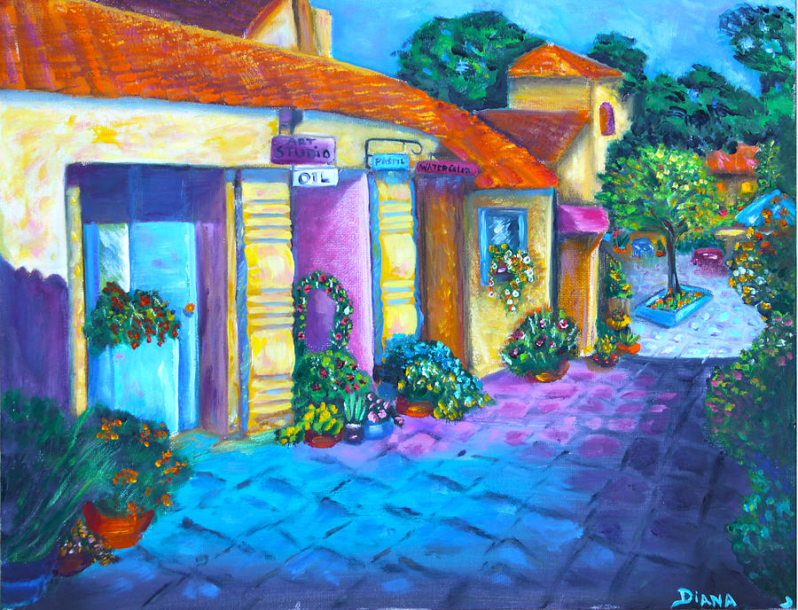Artist Village Painting by Diana Haronis