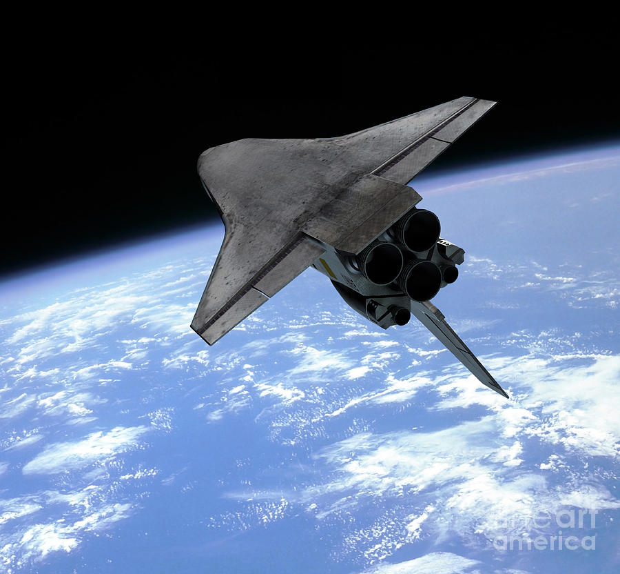Artists Concept Of A Space Shuttle Digital Art by Walter Myers