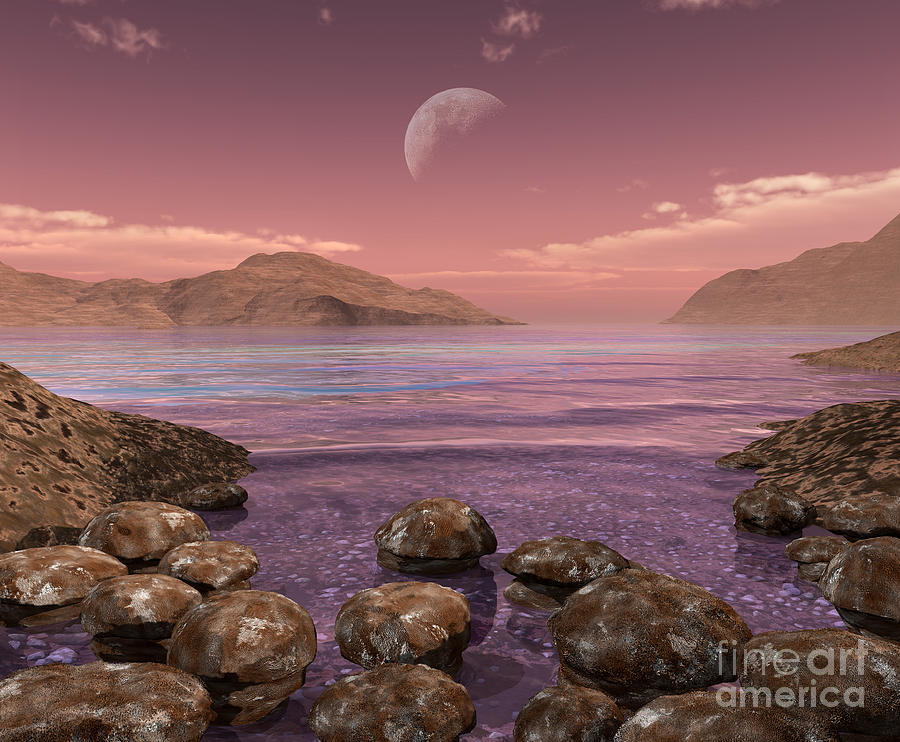 Nature Digital Art - Artists Concept Of Archean by Walter Myers