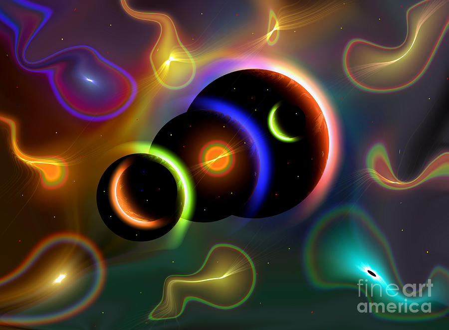 Artists Concept Of Cosmic Portals Digital Art by Mark Stevenson