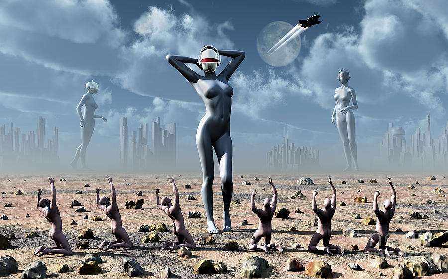 Religion Digital Art - Artists Concept Of Mankinds Reliance by Mark Stevenson