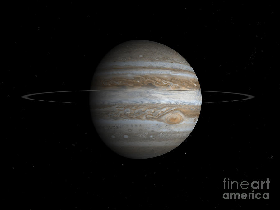Artists Concept Of The Planet Jupiter Digital Art