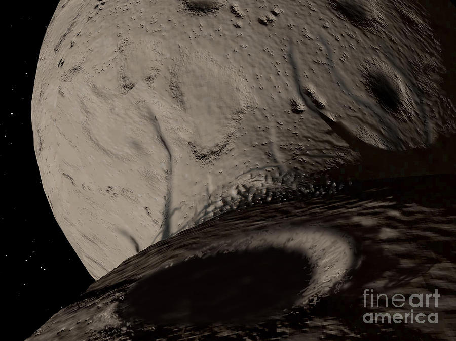 Artists Concept Of The Trojan Asteroid Digital Art