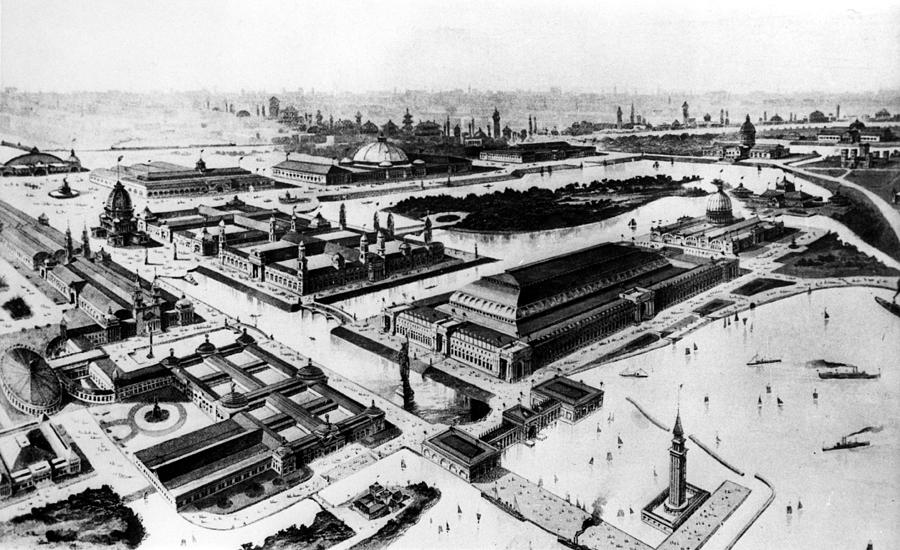 Artists Rendering Of The 1893 Chicago Photograph by Everett