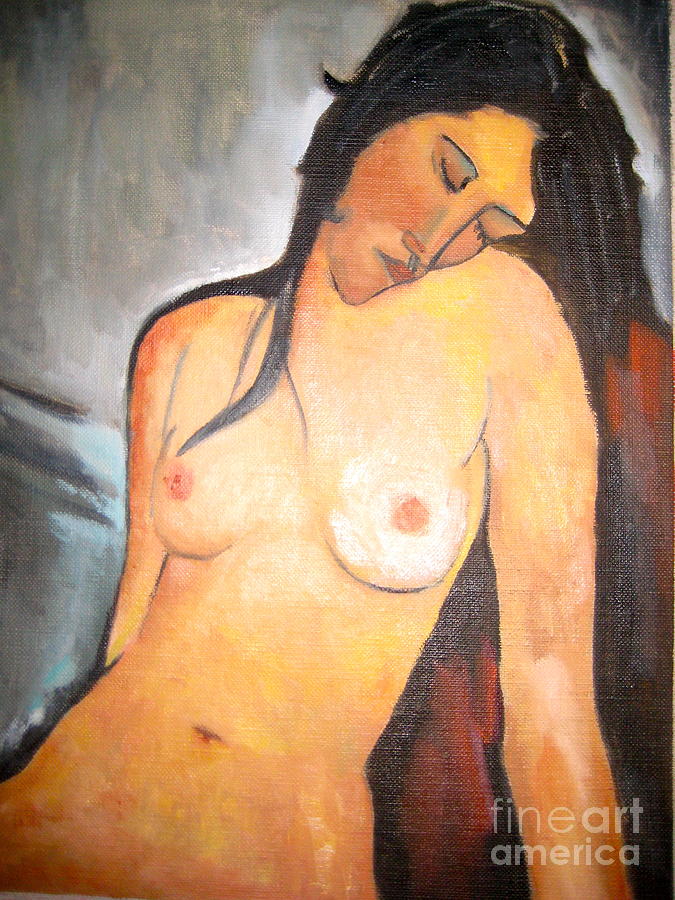 Female Nude Painting - Artists Wife by Cynthia Mozingo Female Nude Painting - Artists Wife by Cynthia Mozingo