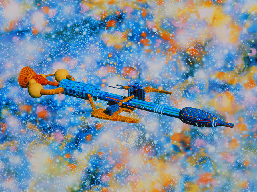 Artwork Of Anti-matter Drive Starship Photograph by Julian Baum