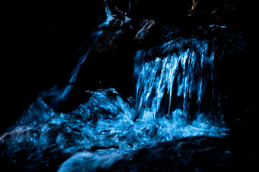 Waterfall Photograph - As the night falls  by Sabrina Hall