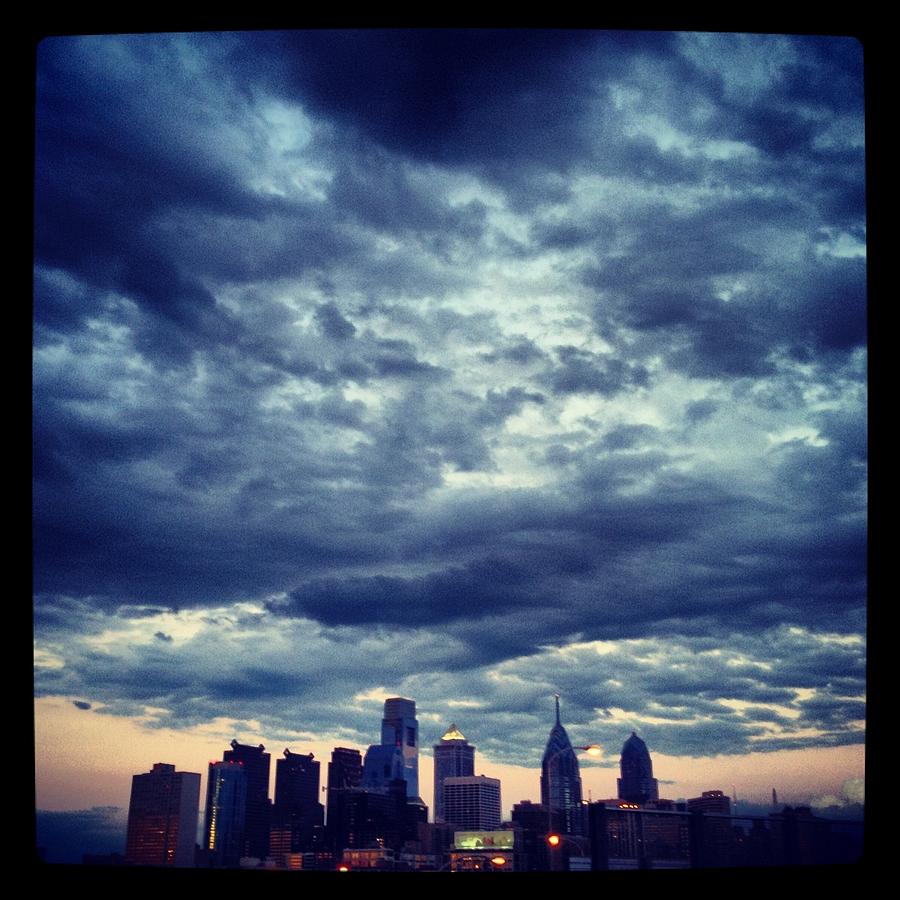 Philadelphia Photograph - As the Storm Leaves Philadelphia by Liz Baronofsky