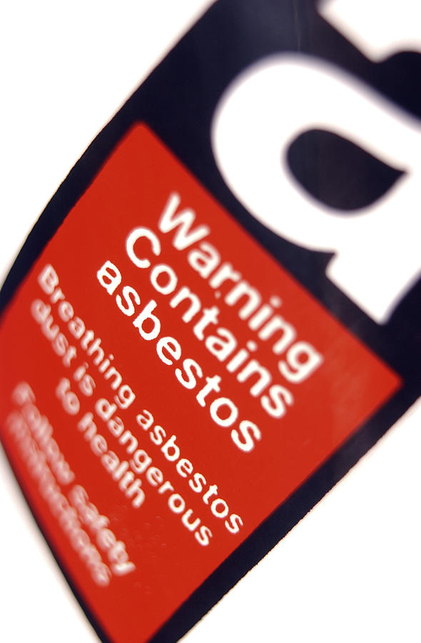 Sign Photograph - Asbestos Warning Sign by Crown Copyrighthealth & Safety Laboratory