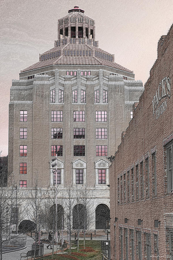 Asheville City Hall 1928 Photograph
