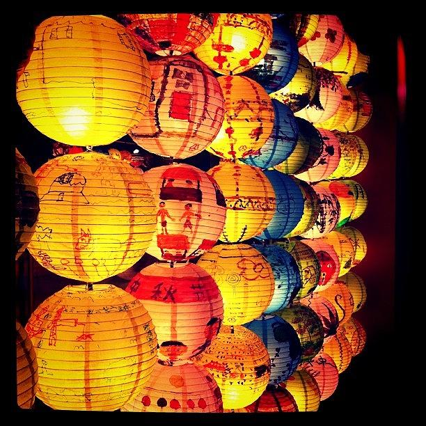 Happy New Year Photograph - Asian lanterns of hope destiny eternity joy pop life by Chris E