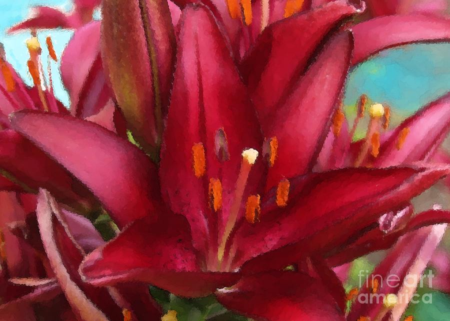 Asiatic Lily Digital Art by Denise Dempsey Kane