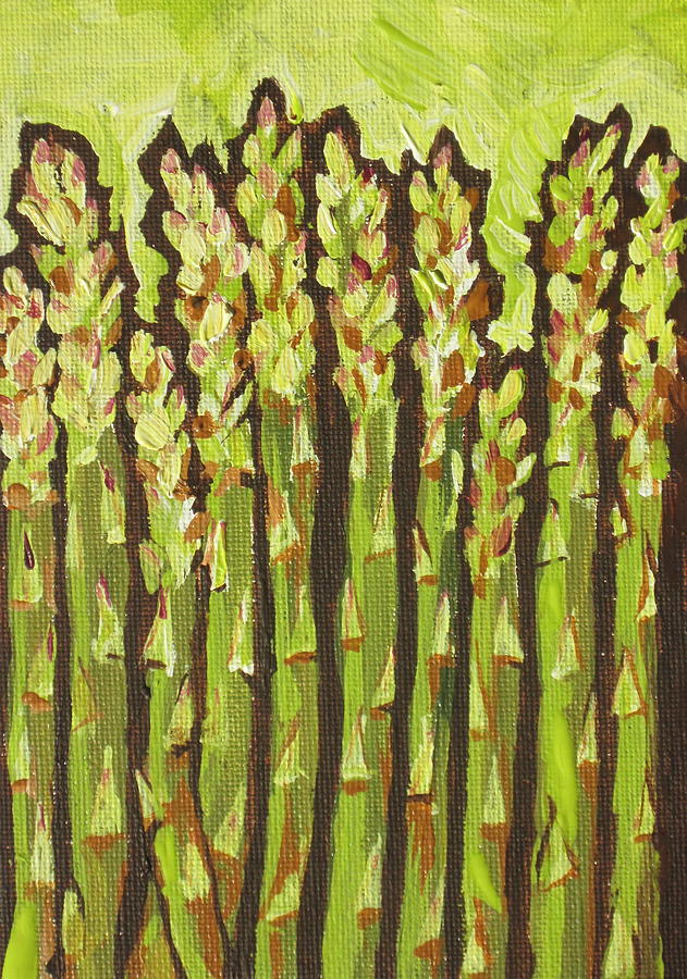 Asparagus Painting - Asparagus by Sandy Tracey