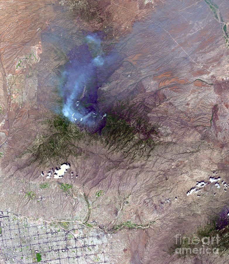 Aspen Fire, Arizona Photograph by Nasa