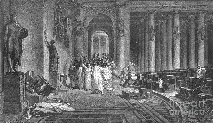 Assassination And Death Of Julius Photograph by Photo Researchers