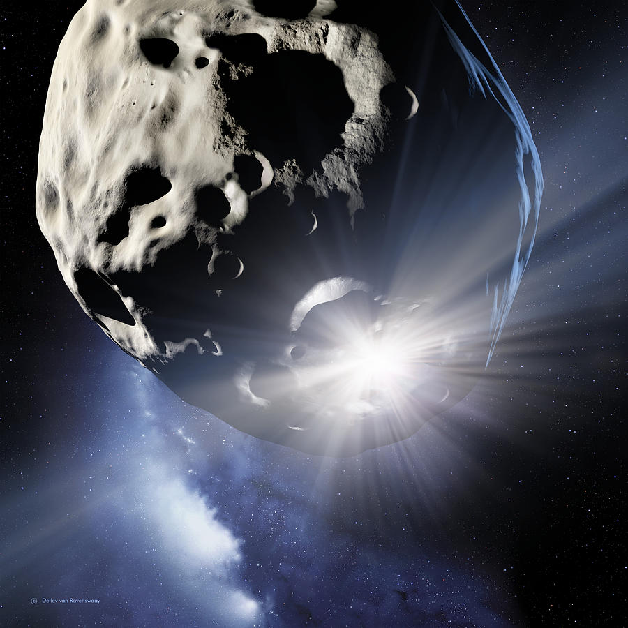 Armageddon Photograph - Asteroid Deflection, Impact Flash by Detlev Van Ravenswaay