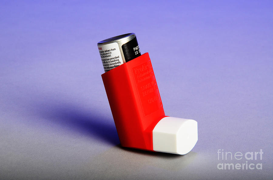 Asthma Inhaler Photograph by Photo Researchers, Inc.