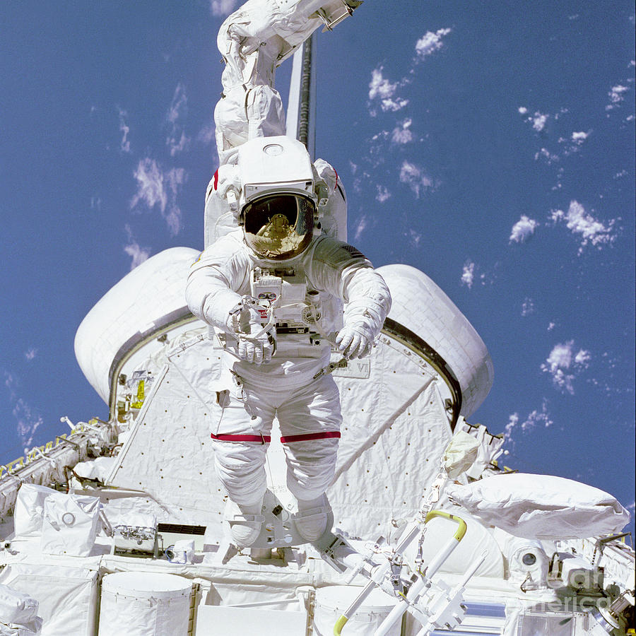 Astronaut Mccandless On Arm In Payload Photograph by Nasa