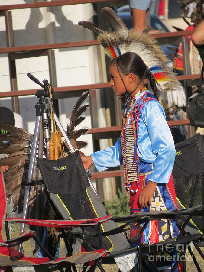 Native American Photograph - At Blackfeet Pow Wow 03 by Ausra Huntington nee Paulauskaite