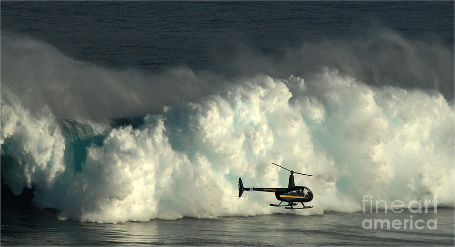 Sports Photograph - At Peahi by Vivian Christopher