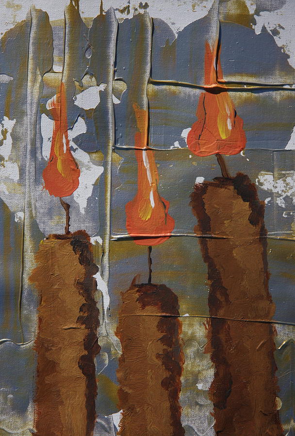 Candle Painting - At Prayer by Jonathan Kotinek