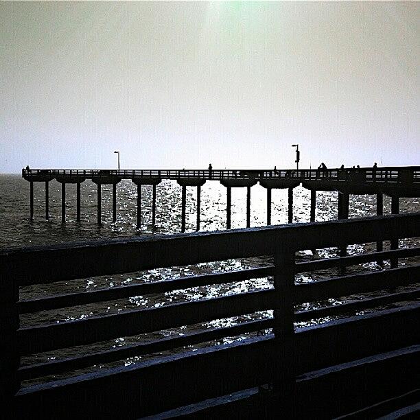 Pier Photograph - at The Beach, Life Is Different by L Love