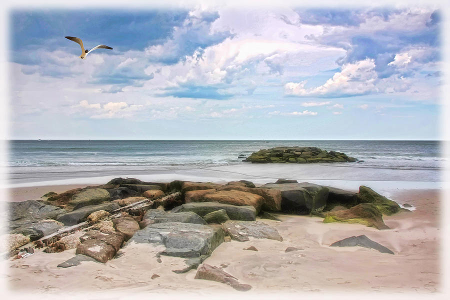 Seascape Photograph - At The Beach by Tom York Images Seascape Photograph - At The Beach by Tom York Images