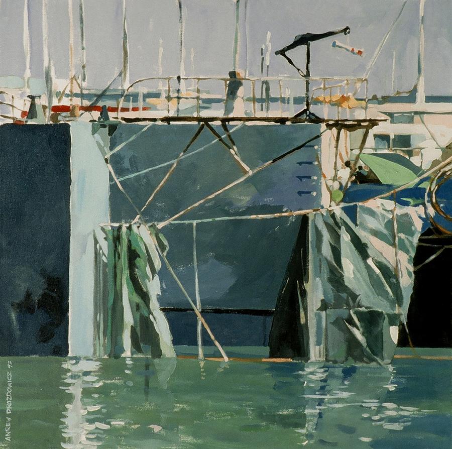 At The Docks 1 Painting by Andrew Drozdowicz