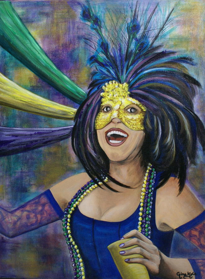 mardi gras painting