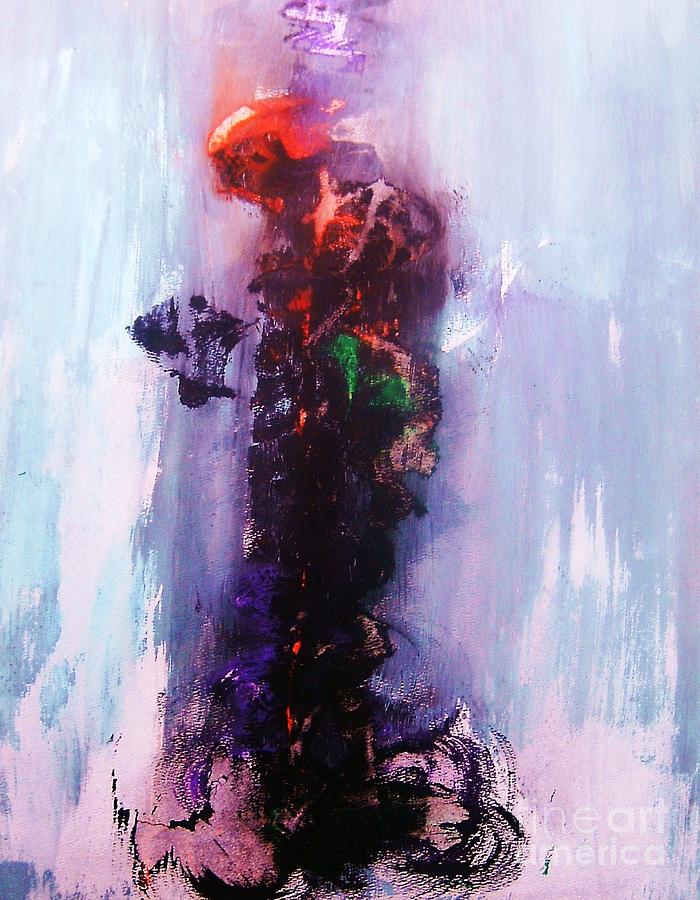 Abstract Painting - At The Mercy of Torquemada by Thea Recuerdo