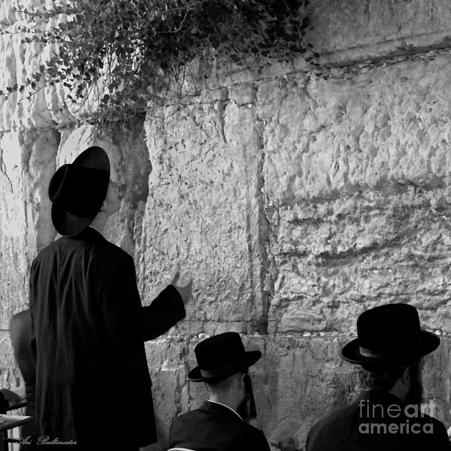 At the Western Wall Photograph by Arik Baltinester