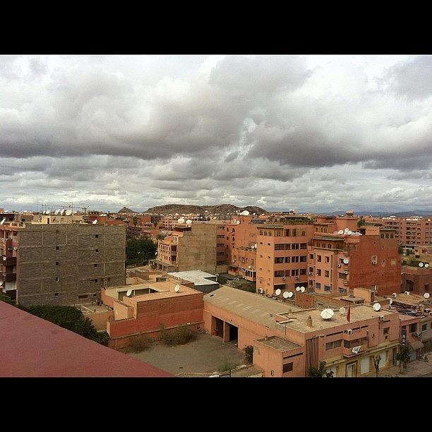 Mountain Photograph - At Top Of Hotel Looking Over Marrakech by Rachel Ayres