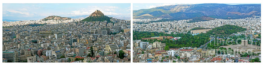 Athens Diptych Photograph by David Bearden
