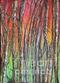 Tree Mixed Media - Athens Federal Bank Envelope by Lisa Bell