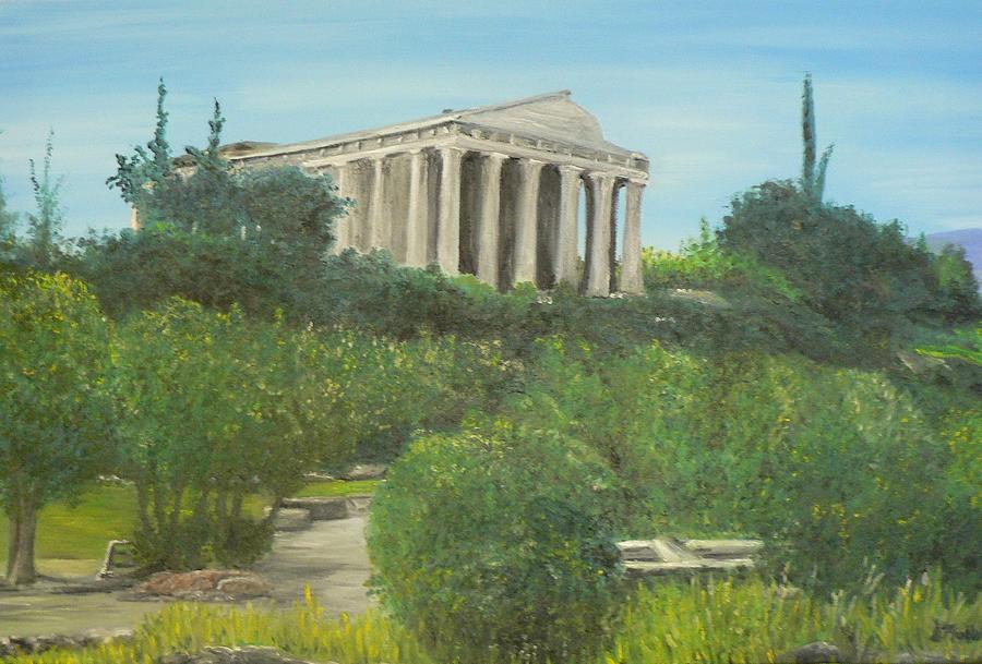 Athens Greece Painting by Donna Muller
