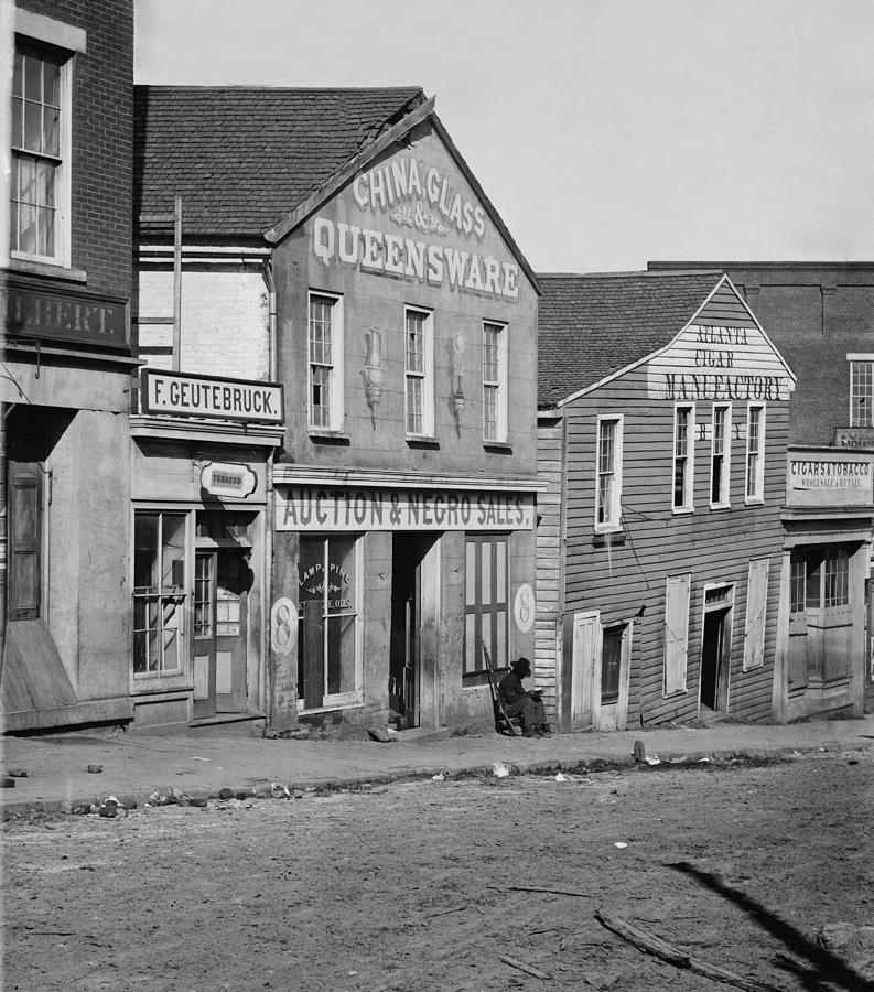 Atlanta Photograph - Atlanta, Georgia, Slave Auction House by Everett