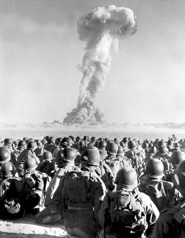 Desert Photograph - Atomic Bomb, New York News Bureau by Everett