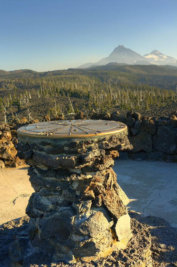 Mountain Photograph - Atop Dee Wright Observatory by Chris Anderson