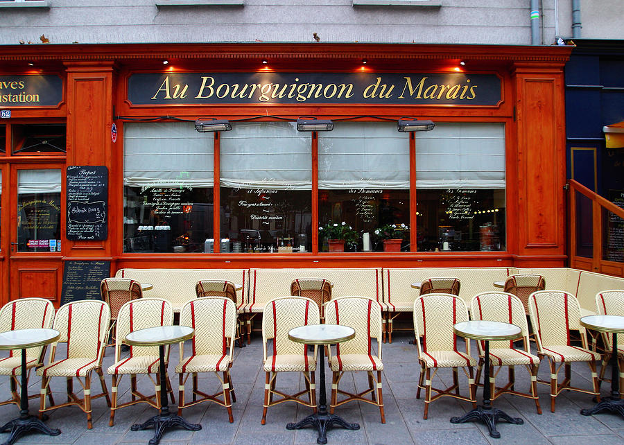 Paris Photograph - Au Bourguignon du Marais by John Galbo