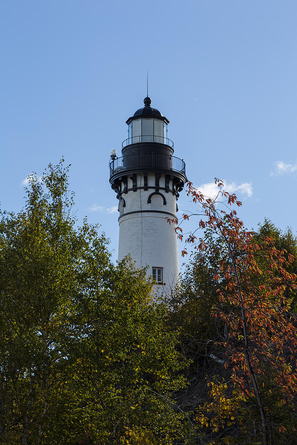 Lighthouse Photograph - Au Sable Lighthouse 8 by John Brueske