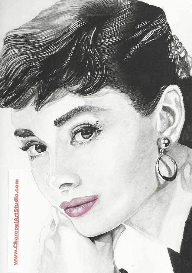 Audrey Hepburn Drawing by Arnaldo Fierro