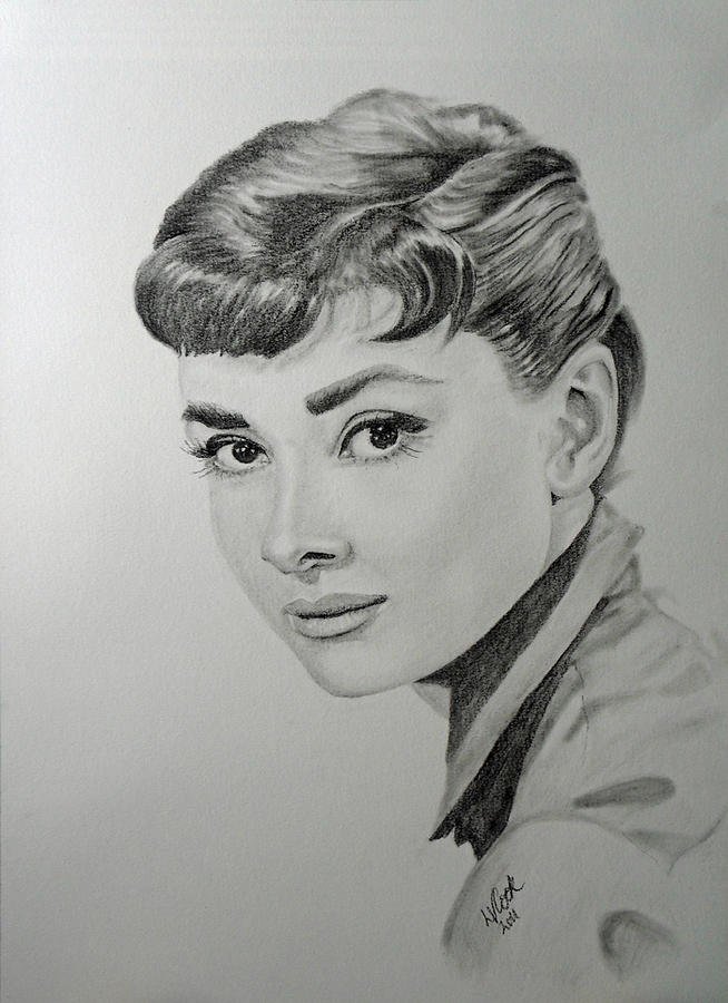 Audrey Drawing by Liza Cook - Fine Art America