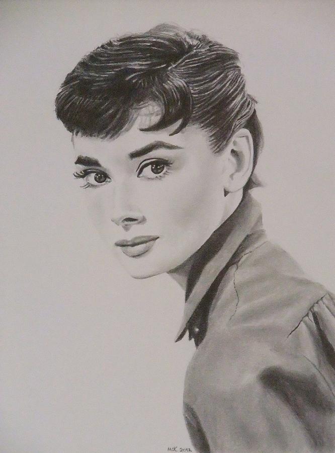 Audrey Drawing by Mike OConnell - Fine Art America