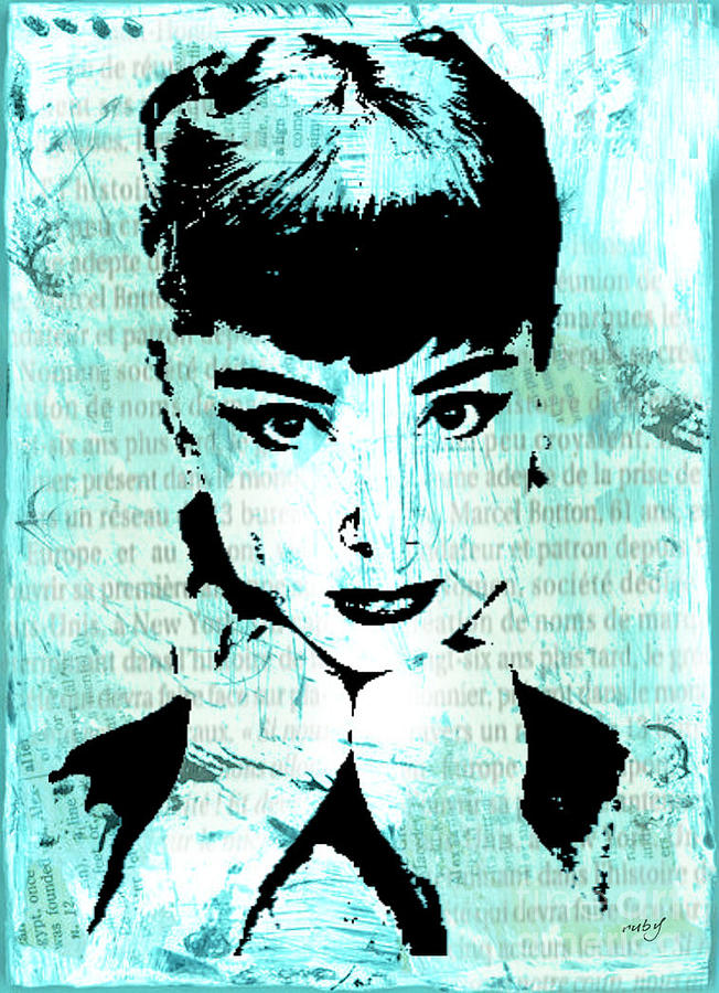 Audrey Digital Art by Ruby Cross