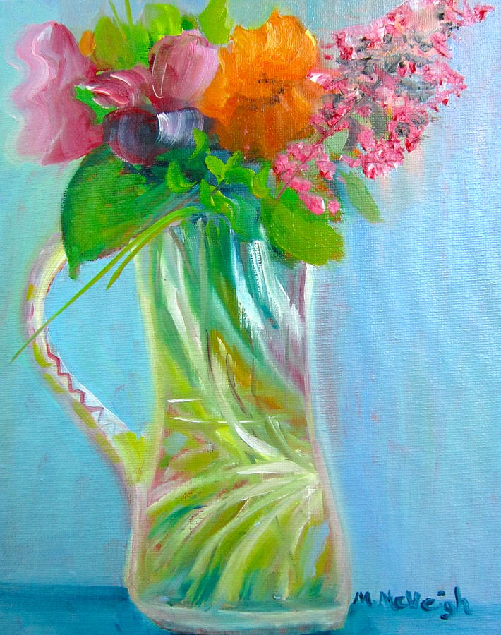 Flower Painting - August Bouquet by Marita McVeigh