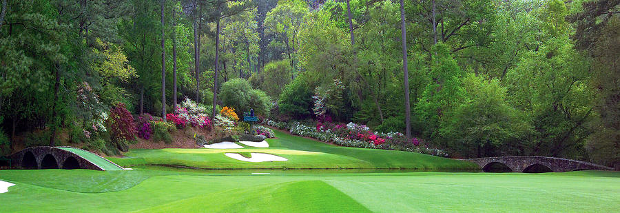 Augusta National Golf Club Hole 12 Golden Bell Panoramic Photograph ...