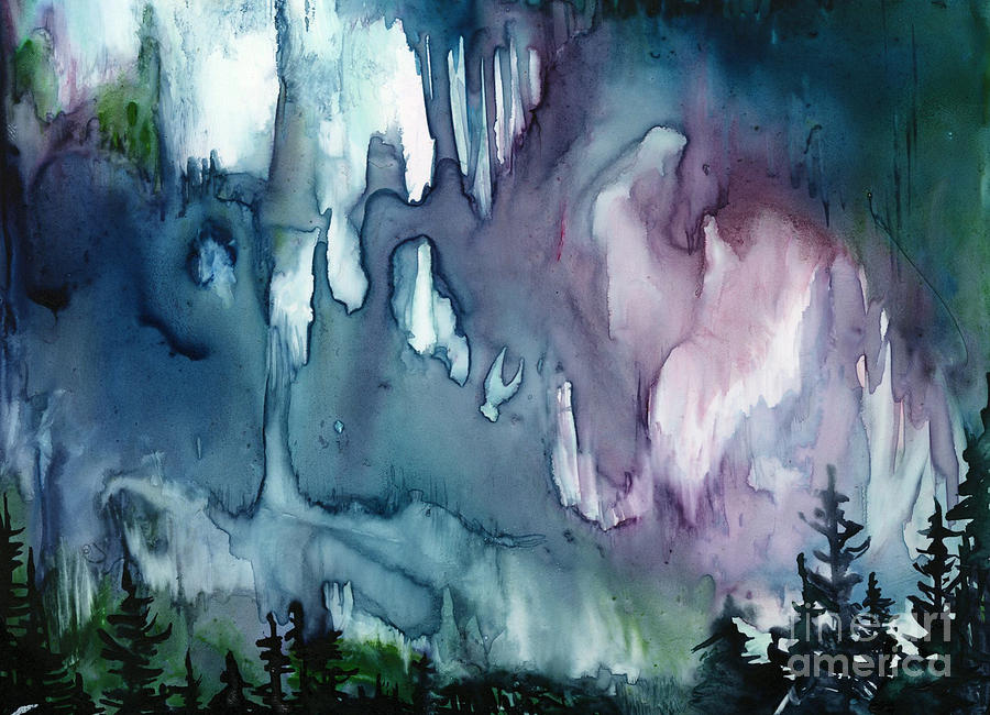 Alaskan Aurora Painting - Aurora by Margaret Donat