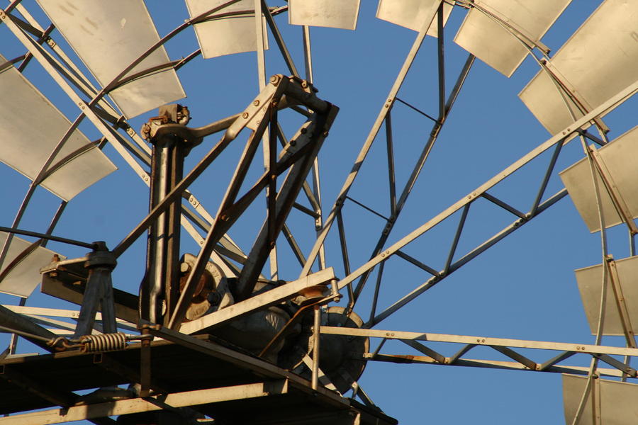 Aussie Windmill Photograph by Jan Lawnikanis