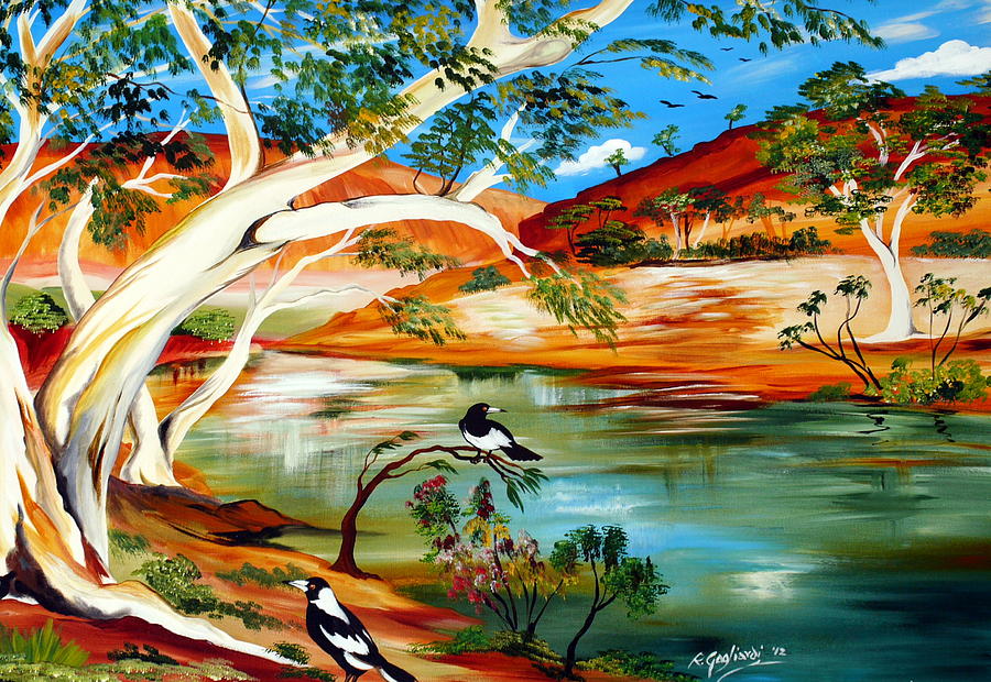 Australia my way Painting by Roberto Gagliardi